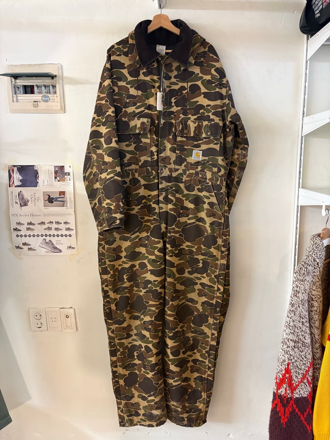 90s 칼하트 카모 점프수트 46T 상품이미지1