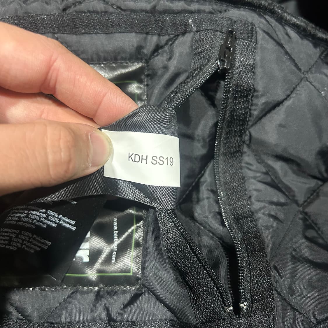 [XL] 바버 19SS 블랙 퀄팅자켓 상품이미지10