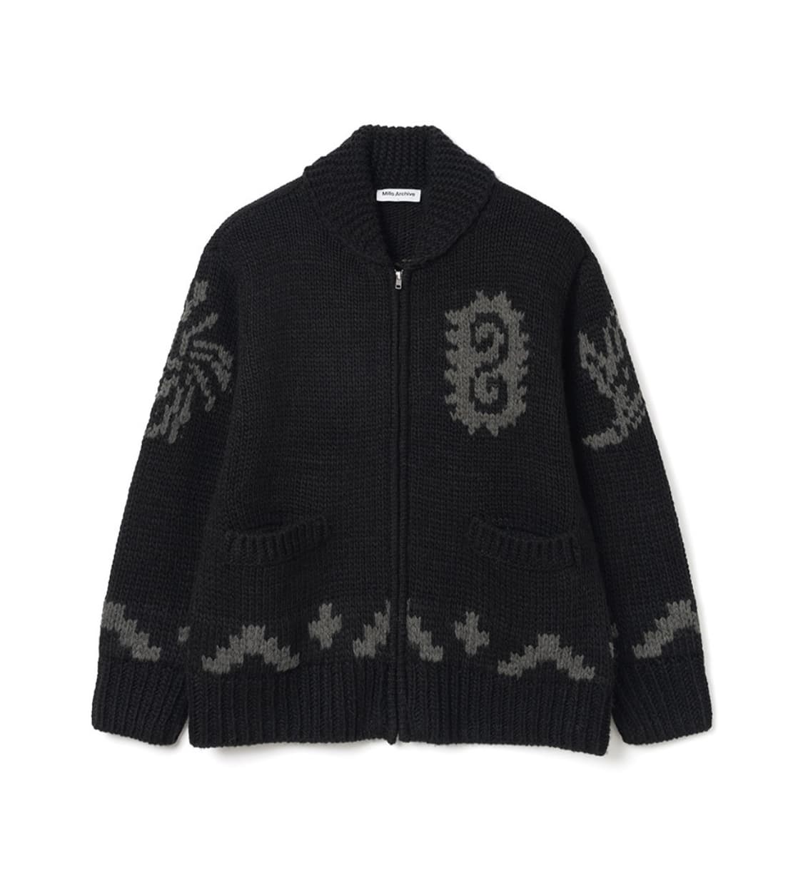 밀로 아카이브 오리엔탈 코위찬 니트 블랙 상품이미지1