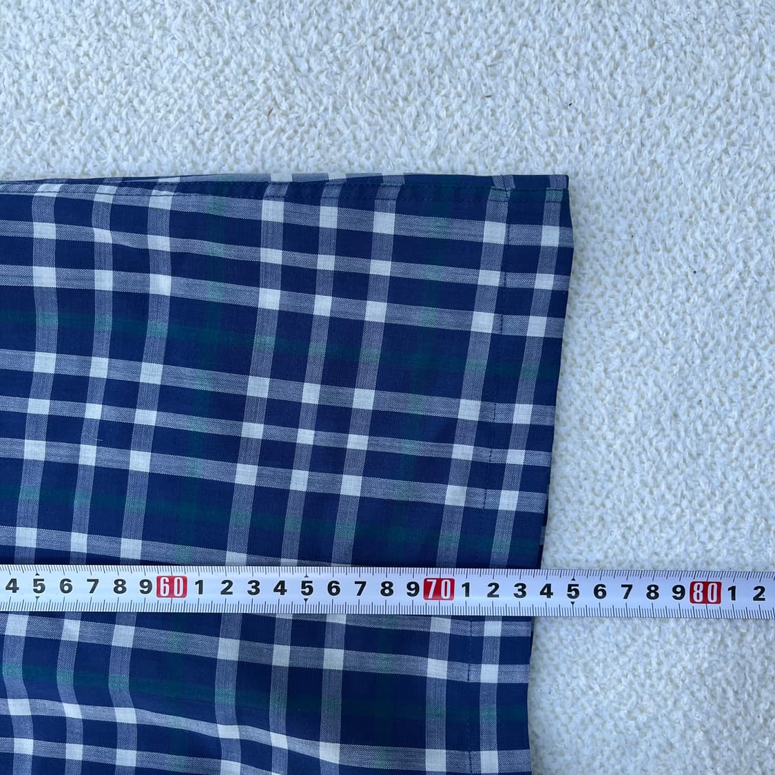 100 닥스 반팔 체크 셔츠 남방 0310M 상품이미지5