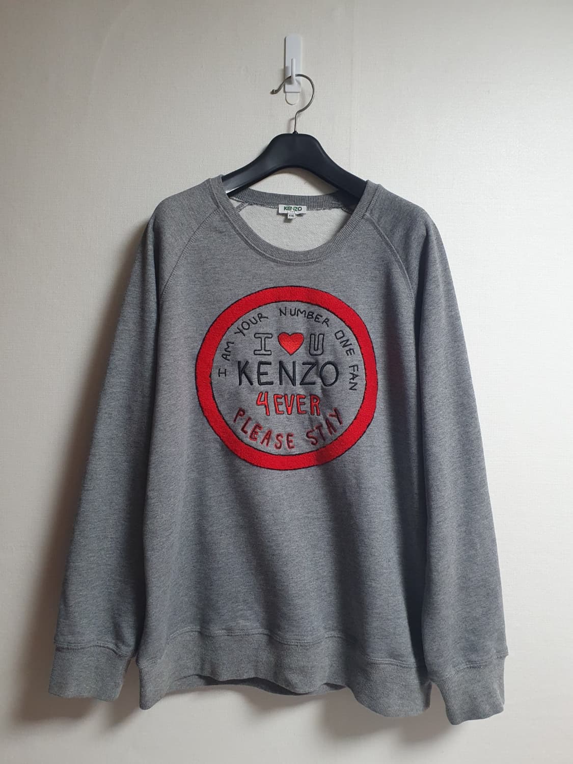 겐조 Kenzo 4Ever 패치 로고 맨투맨 그레이 105 추천 상품이미지1