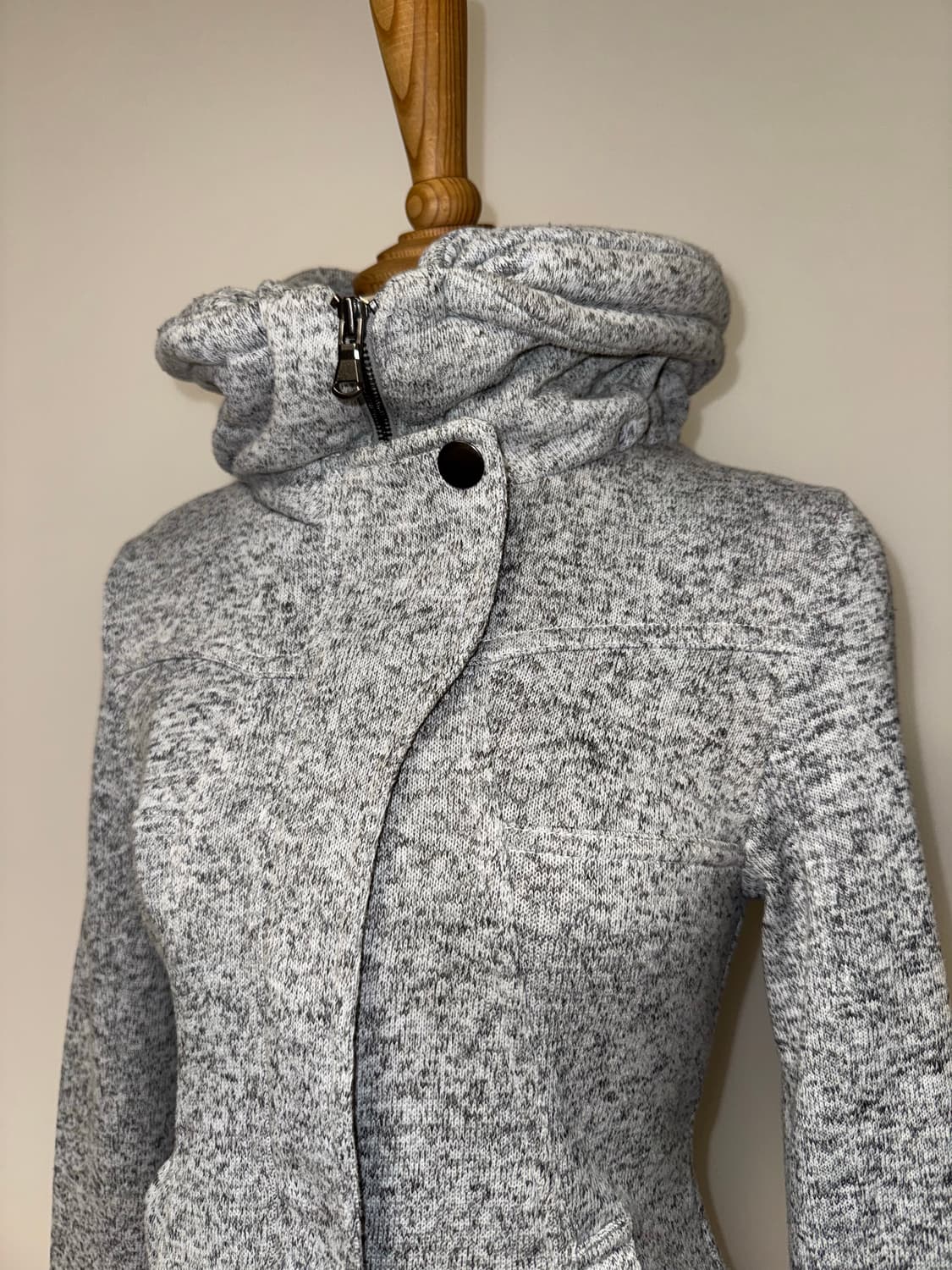 Sorridere 하이넥 그레이 후드집업 상품이미지7