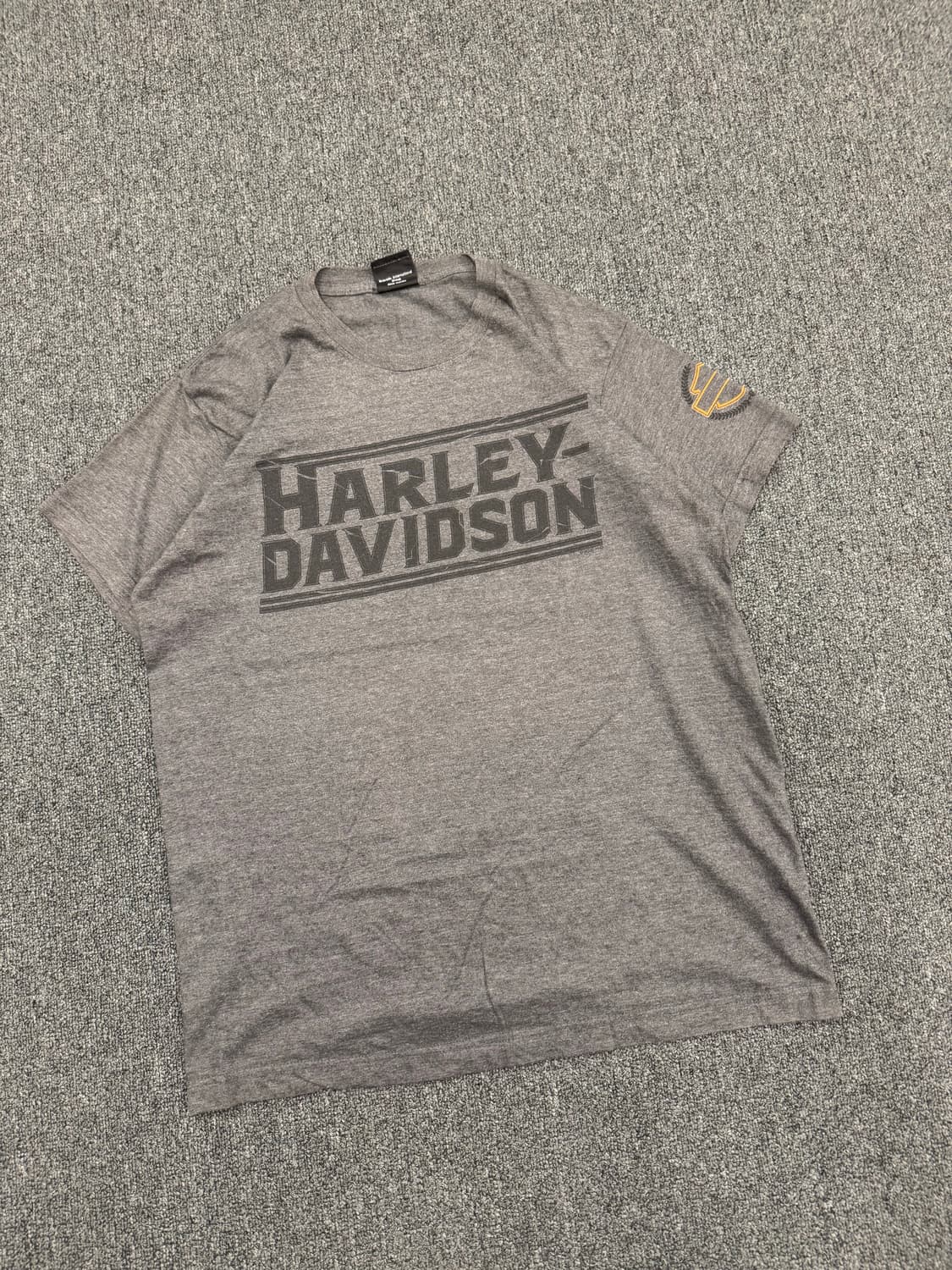 OS)할리데이비슨 빈티지 프린팅 Billerica 반팔 상품이미지1