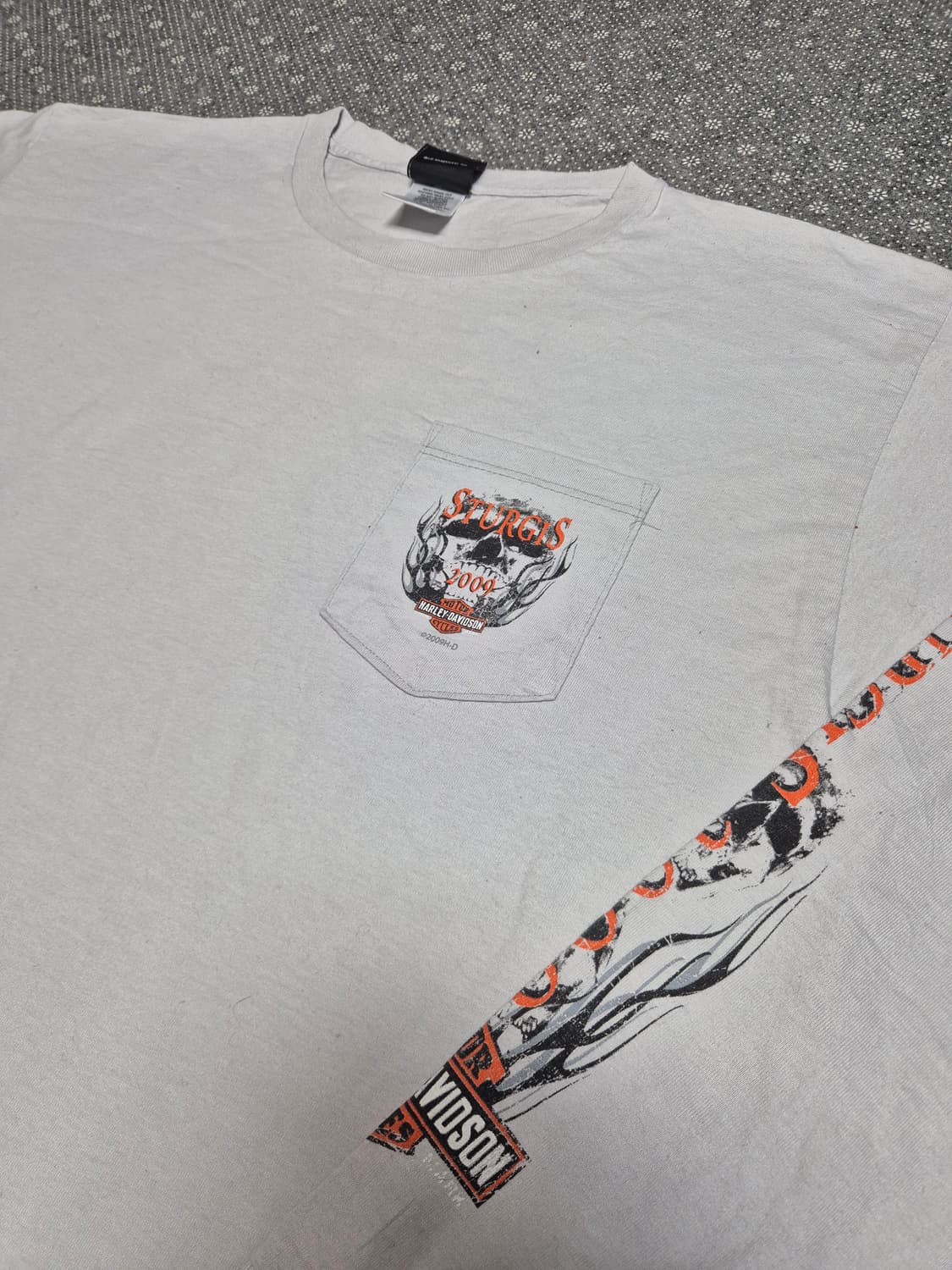 [XL] 00s US Made 할리데이비슨 슬리브 -337 상품이미지4