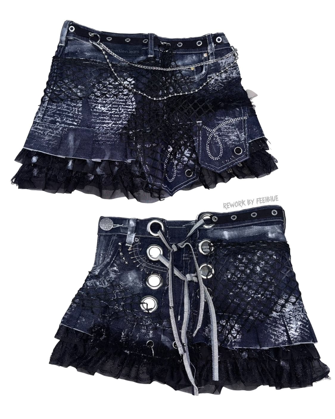 FEELBLUE REWORK 017 – Nightweb Skirt 상품이미지4