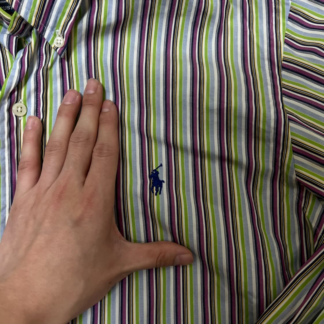 폴로 랄프로렌 스트라이프 셔츠 L/100  상품이미지4