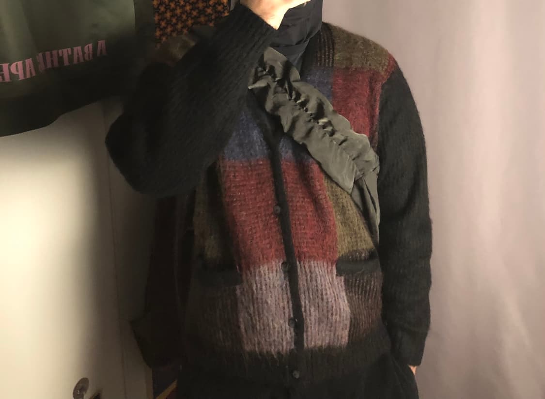 슈프림 브러쉬드 그리드 가디건 상품이미지1