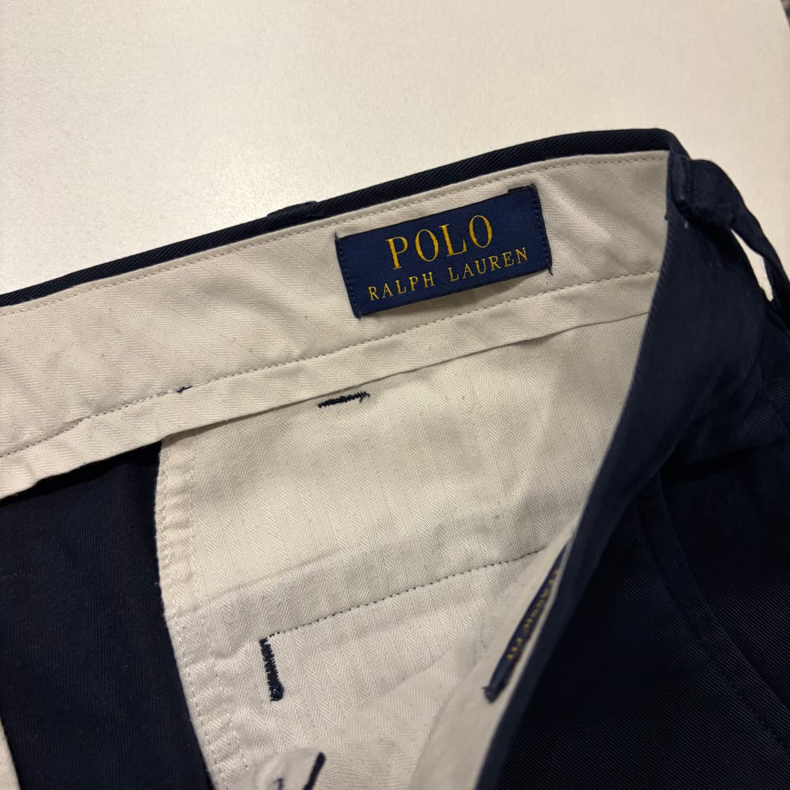 [36x32] 폴로 랄프로렌 네이비 면바지 코튼 치노 팬츠 D569 상품이미지3