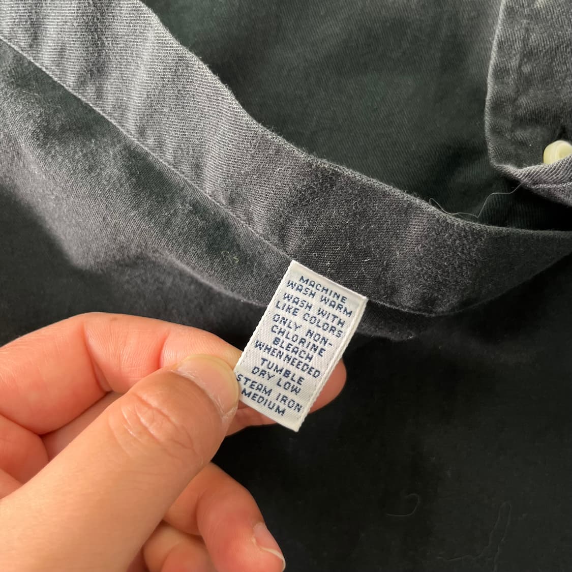 105 폴로 랄프로렌 코튼 블랙 셔츠 상품이미지6