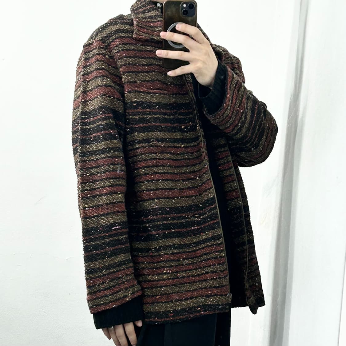 미쏘니 카라넥 니트 자켓 상품이미지2