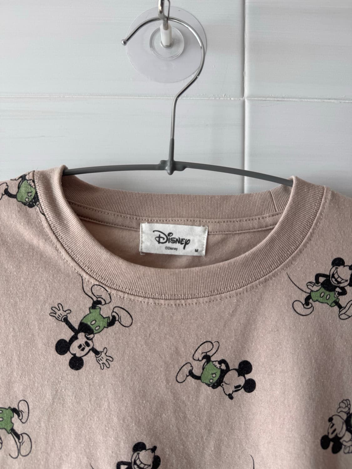Disney 디즈니 정품 미키마우스 베이지 반팔 M 상품이미지3