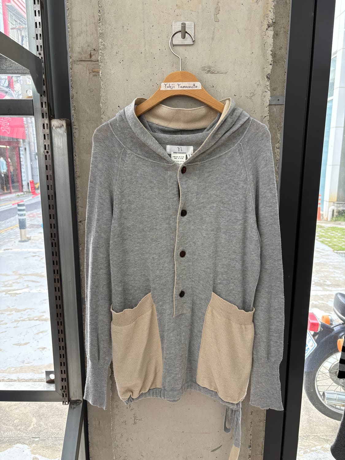 Y's 요지 야마모토 후드 풀오버 니트 상품이미지6