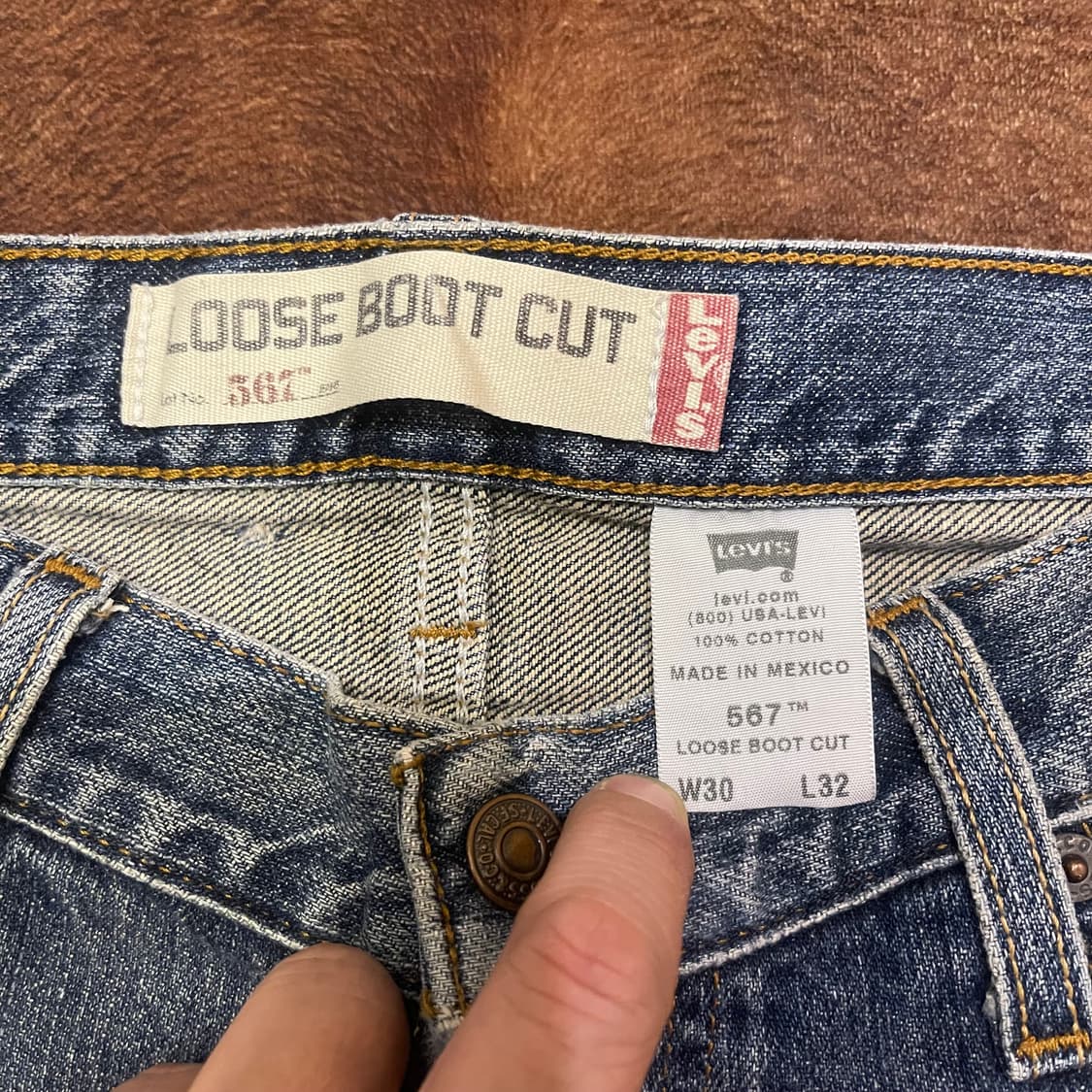 00's Levi's 567  BOOT CUT w30l32 상품이미지2