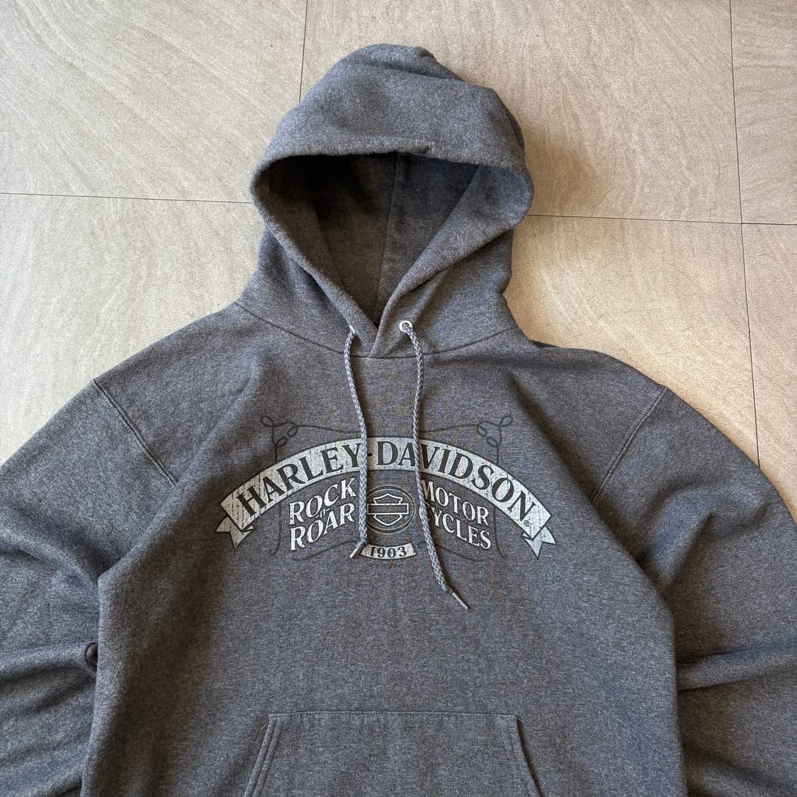 할리데이비슨 정품 그레이 후디티 상품이미지3
