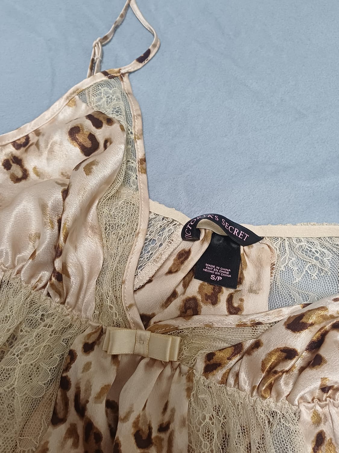 갸루 호피 레오파드 레이스 레이어드 나시 상품이미지2