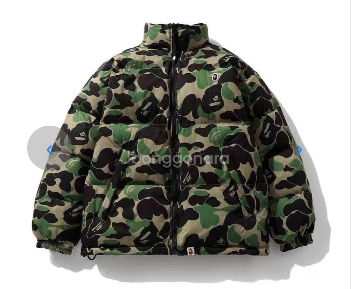 베이프 리버시블 패딩 카모 새상품 상품이미지1