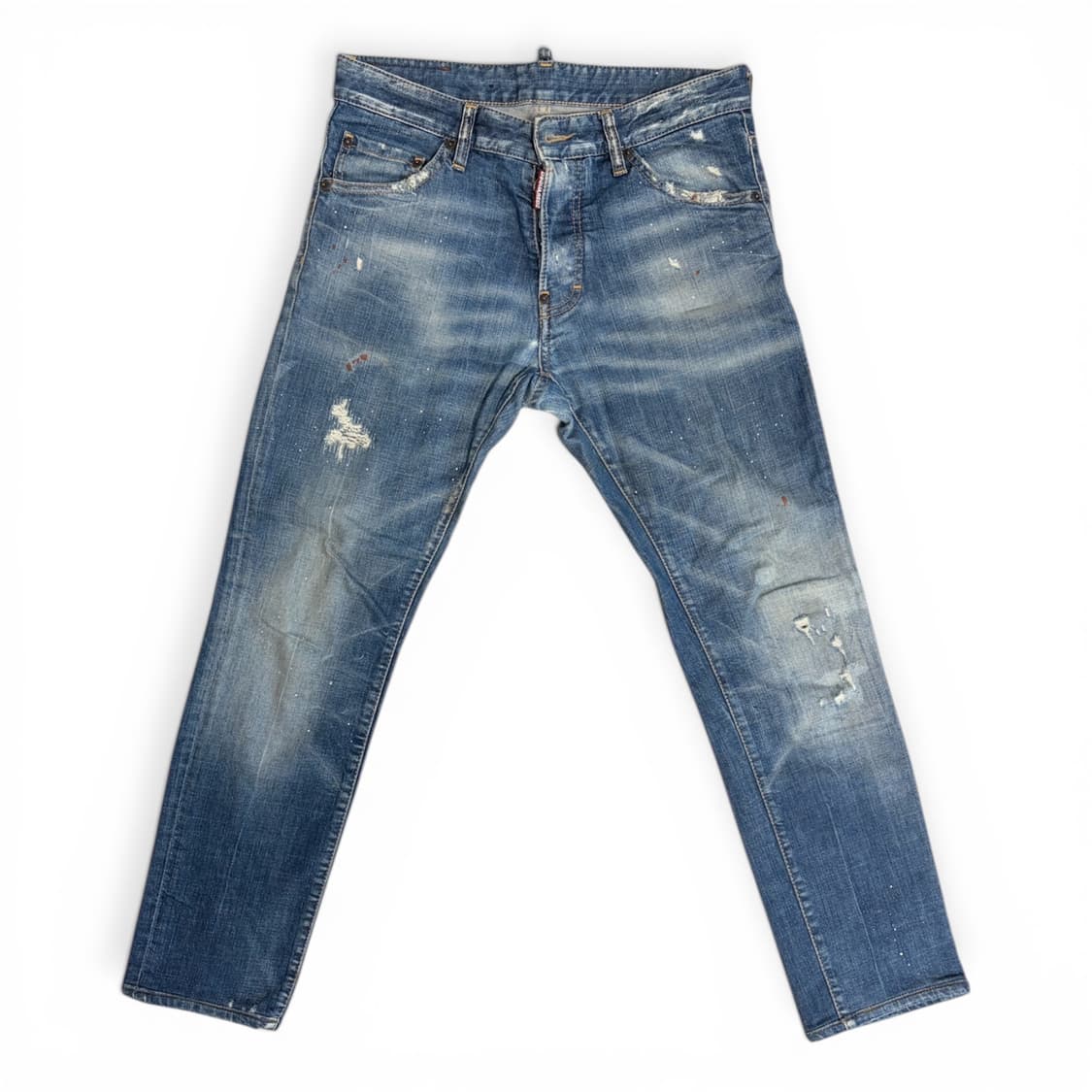 디스퀘어드 페인팅 데님 팬츠 상품이미지1