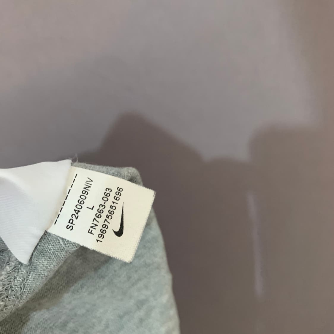 L 나이키 X 녹타 드레이크 맥스 90 그레이 반팔티 상품이미지10