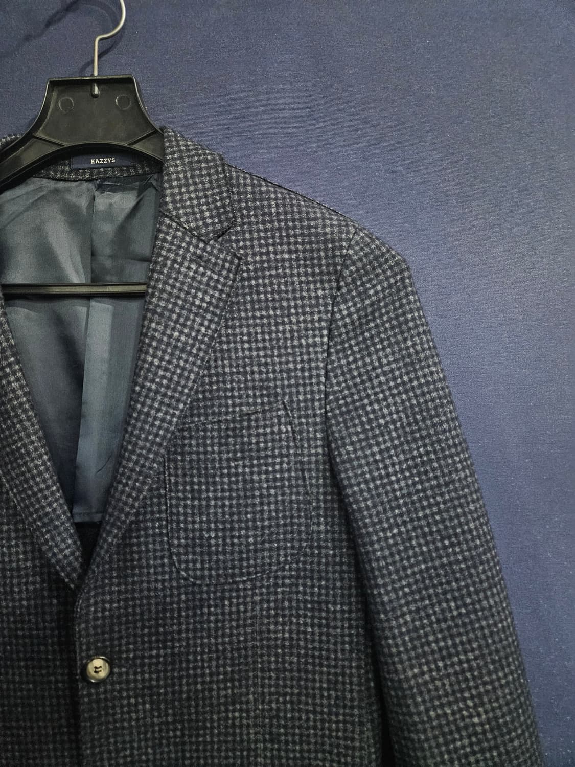 헤지스 스트라이프 체크 남성 슬림핏 95~100 정장자켓  상품이미지4