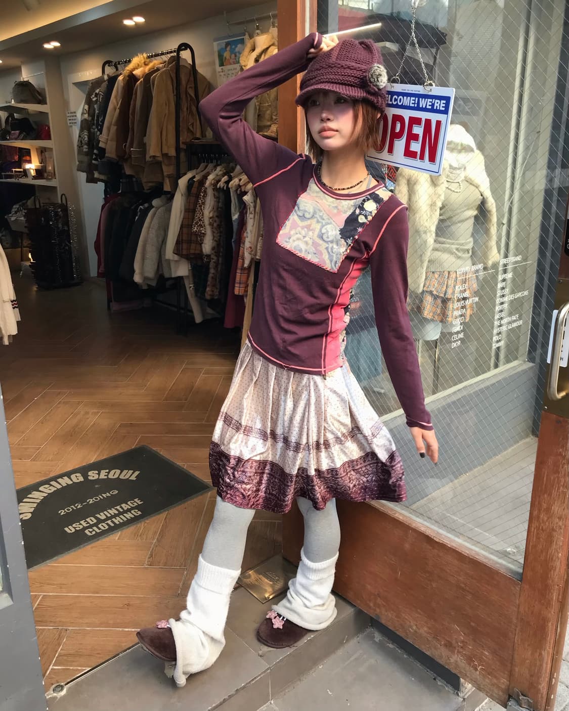 🥀No. 버건디 패치 모리걸 Set 🥀 상품이미지1