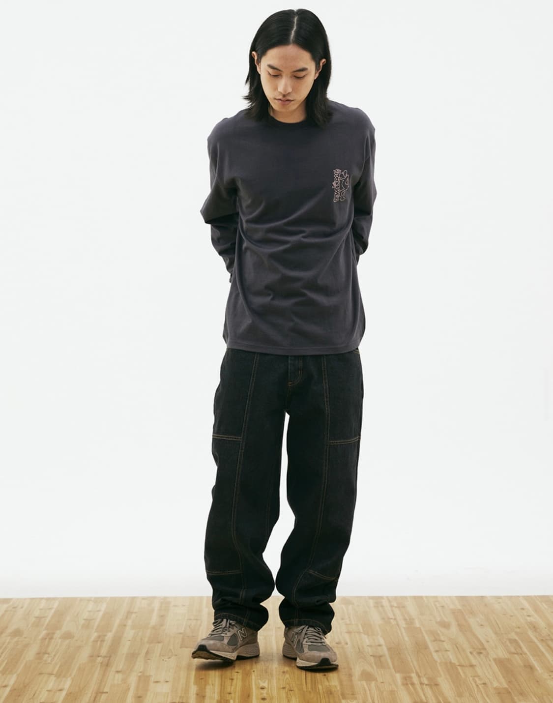 브라운브레스 공용 데님 팬츠 흑청바지 M 상품이미지2