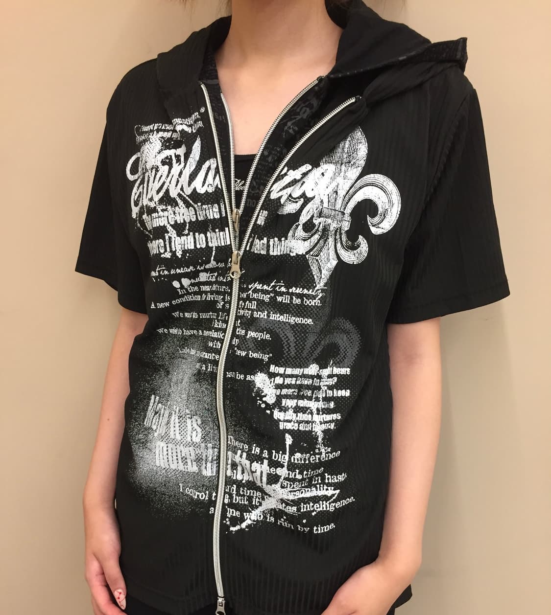 Beaumont carr 2 zipper punk half hoodie 상품이미지2