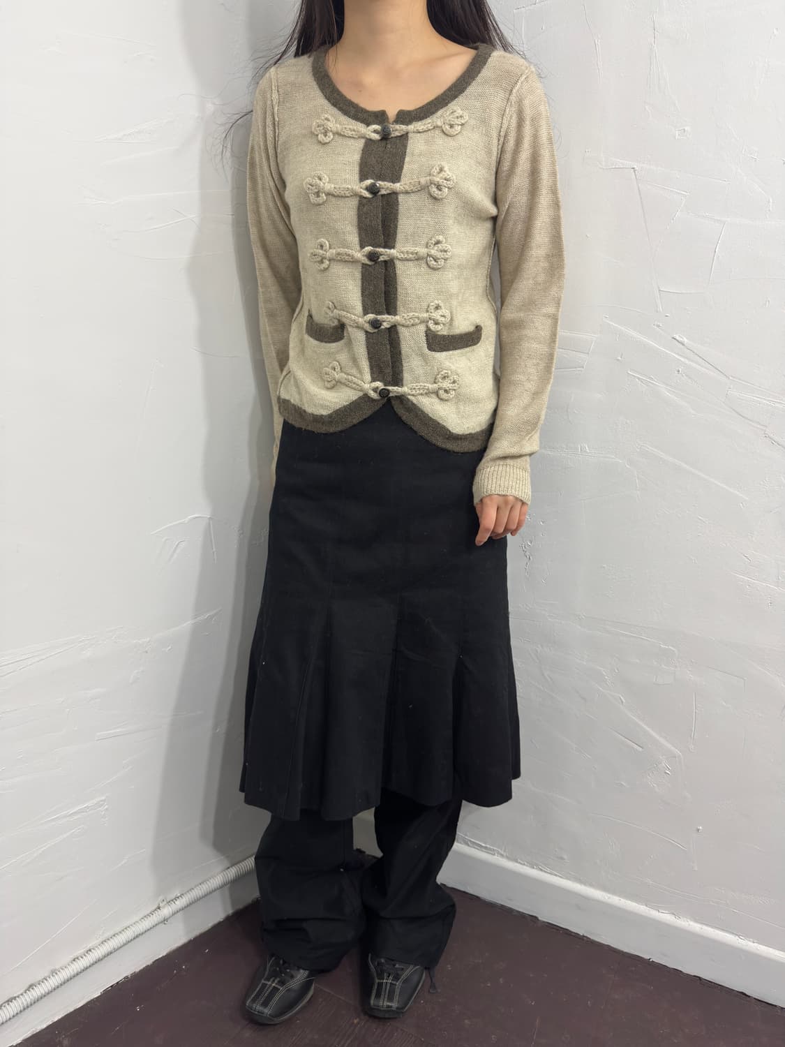 discoat oriental design cardigan 상품이미지3