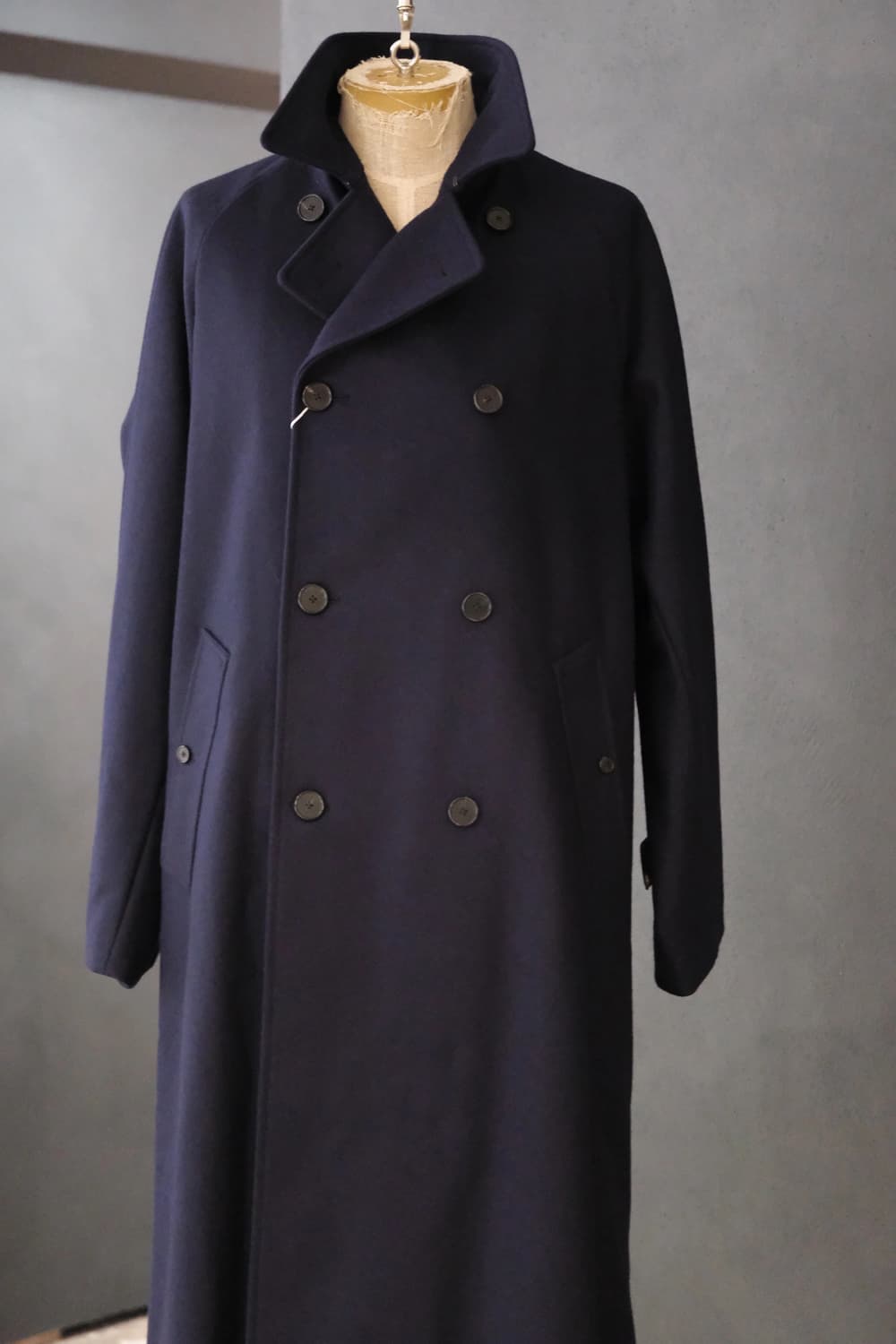 코히어런스 포우포우 멜튼울 네이비 M사이즈 판매 상품이미지6