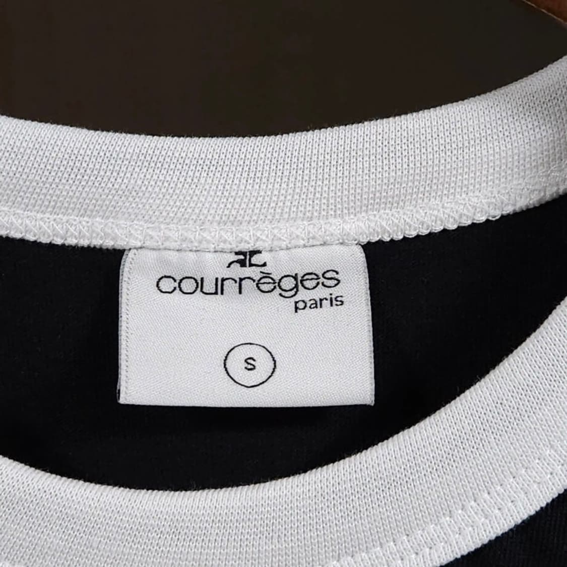 여성44 Courreges 꾸레쥬 링거 반팔 티셔츠 상품이미지5
