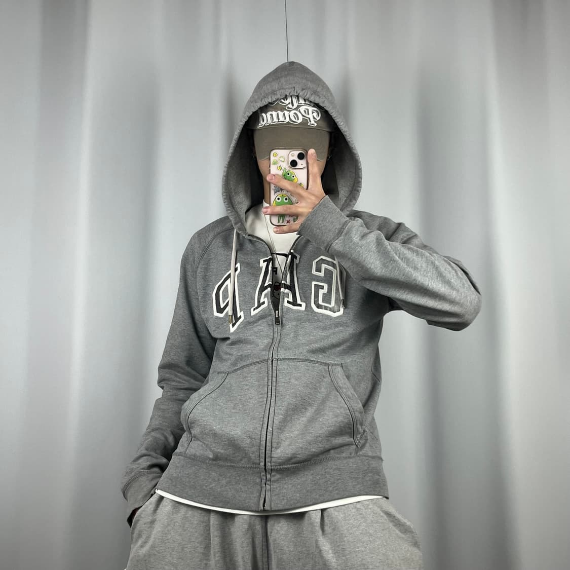 <갭 빅 로고 후드집업> No.1371 상품이미지2