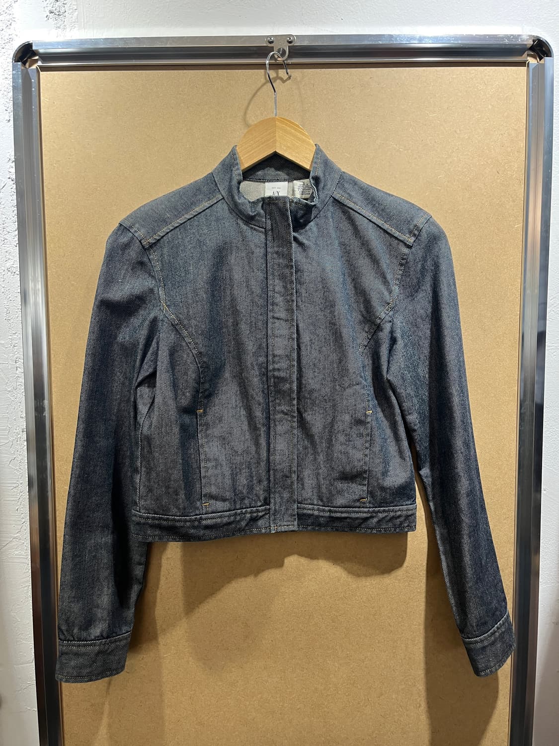 아르마니 익스체인지 크롭 생지 데님 자켓 상품이미지1