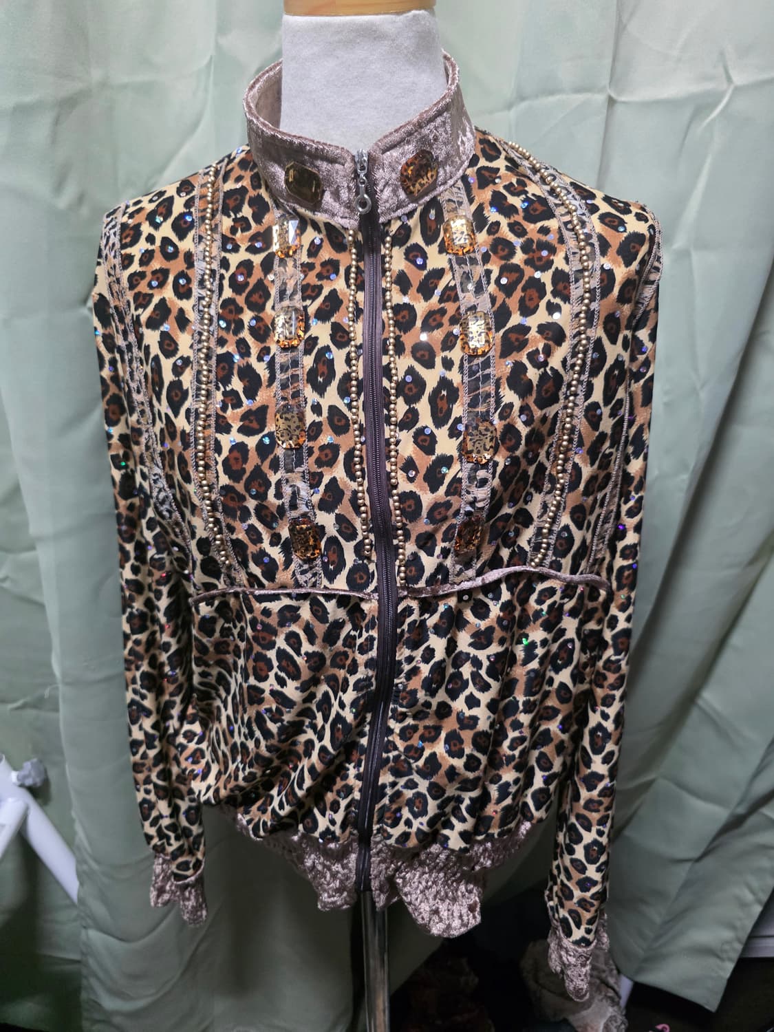 레오파드 집업  상품이미지1