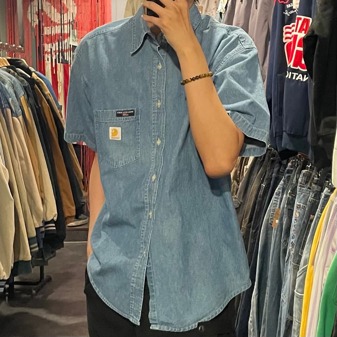 [IM] carhartt 칼하트 연청 반팔셔츠 상품이미지4