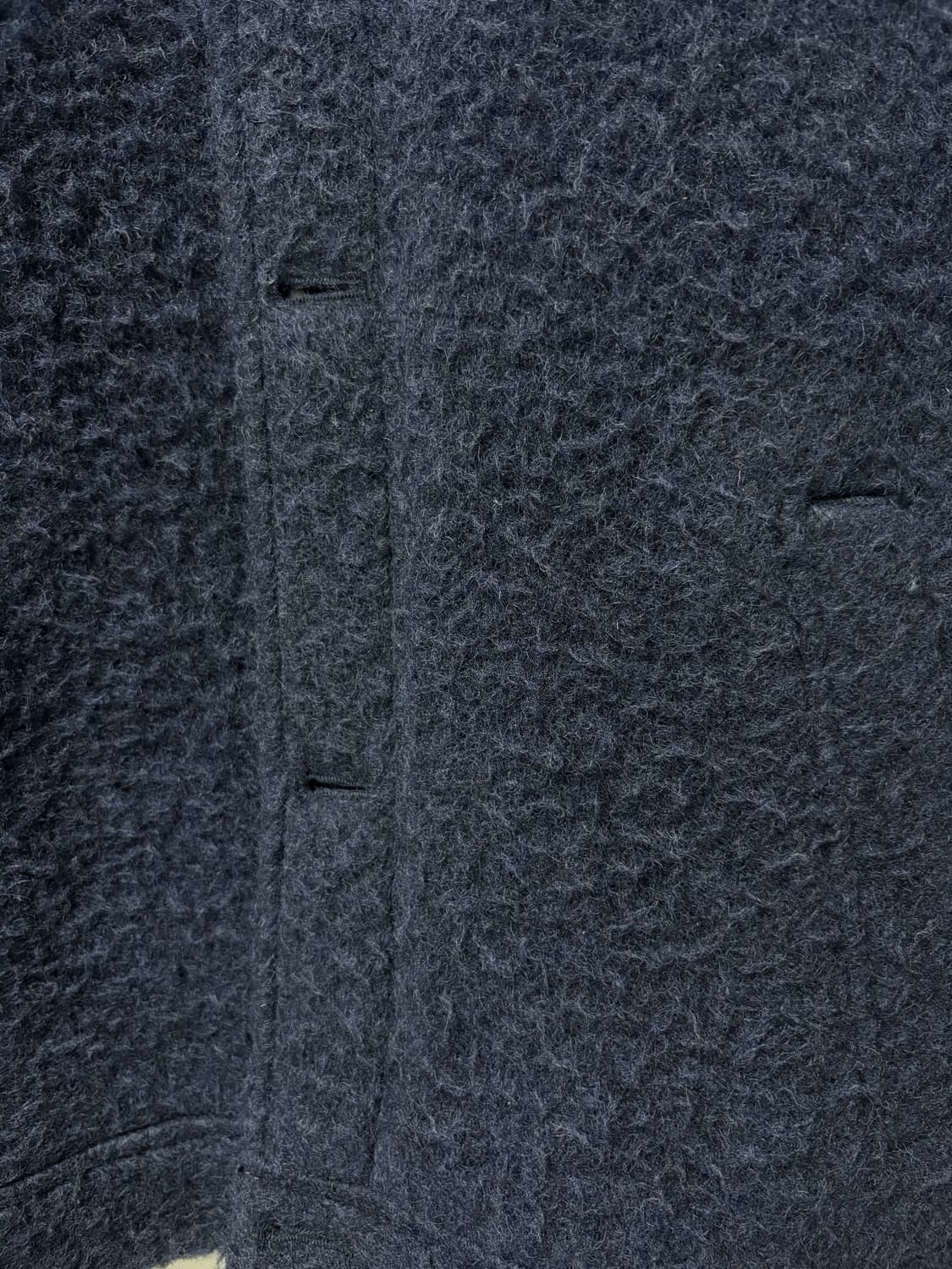 COS 코스 울 부클 자켓 네이비 상품이미지3