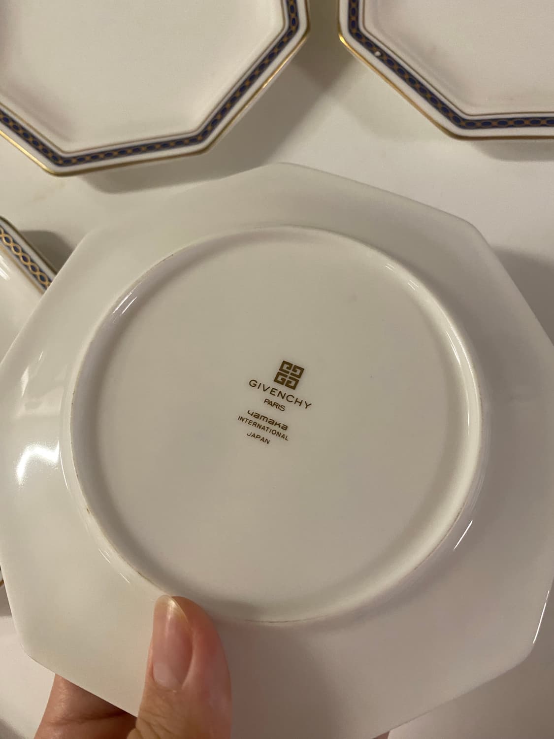 빈티지 지방시 디저트 팔각 그릇 5p세트 상품이미지8