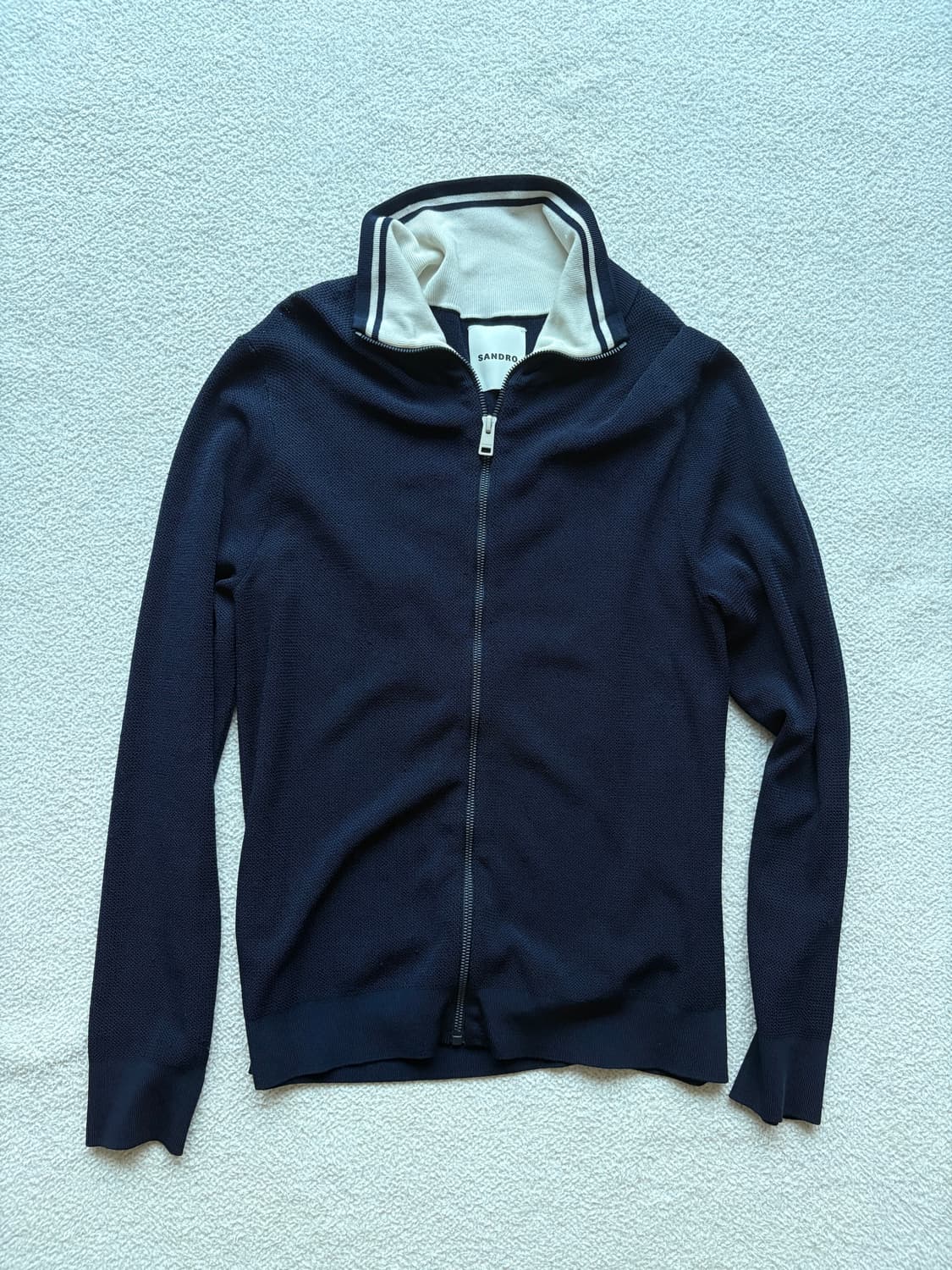 [M] Sandro french knit jersey zip up 상품이미지2
