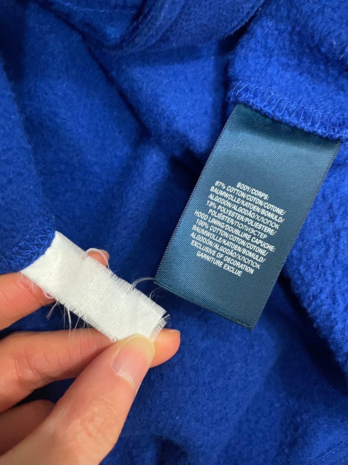 폴로 랄프로렌 빅포니 후드집업 블루 상품이미지8