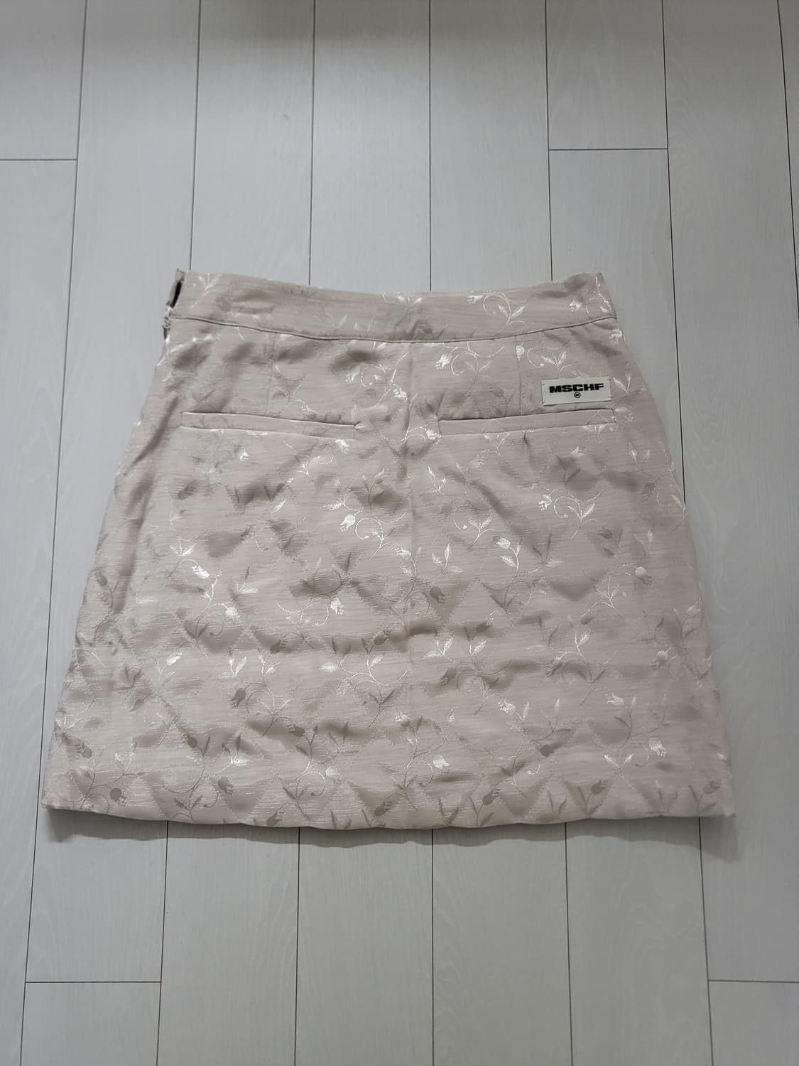 미스치프 퀼티드 스커트 아이보리 상품이미지2