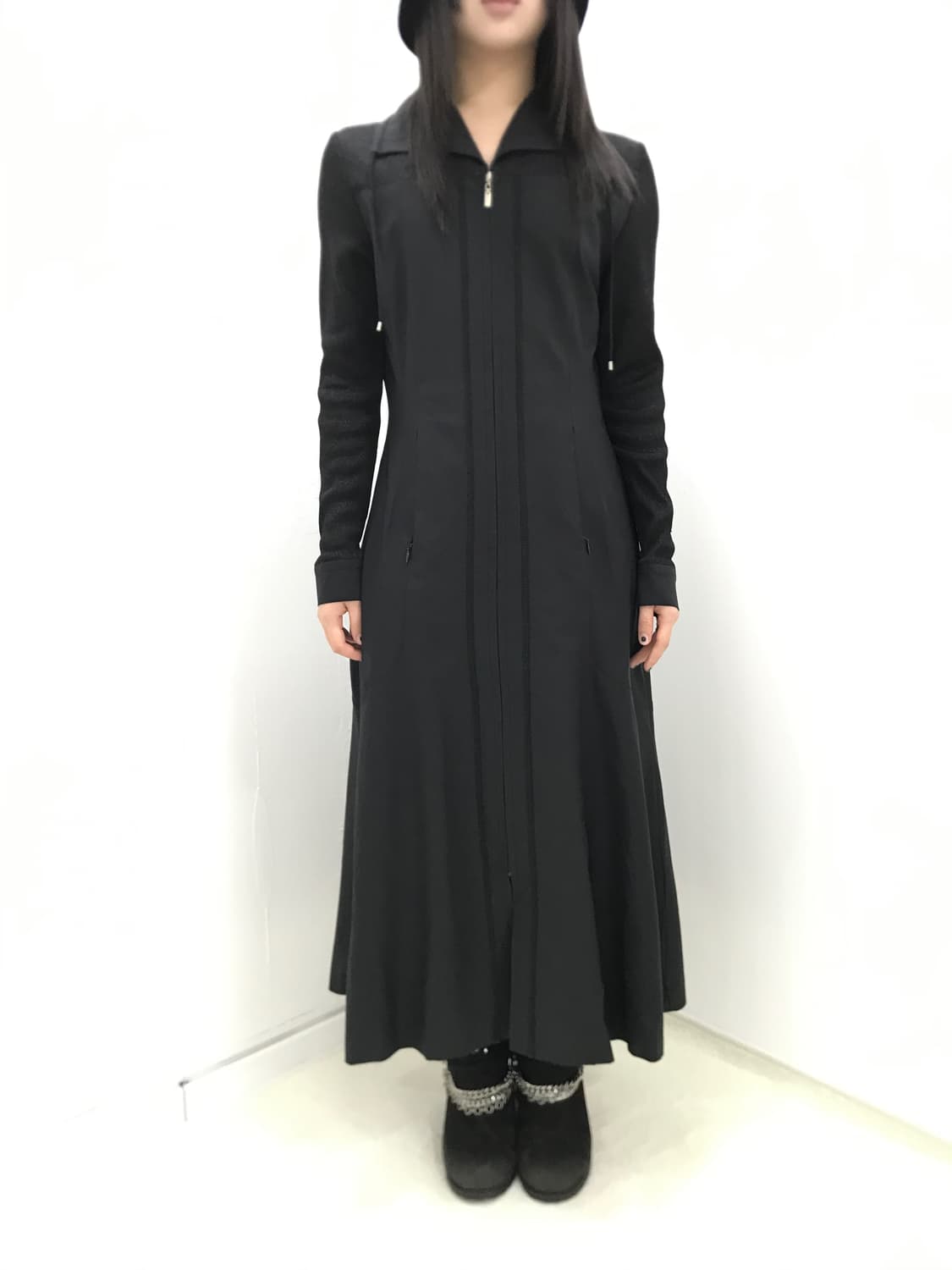 Long drooping line zipper onepiece  상품이미지4