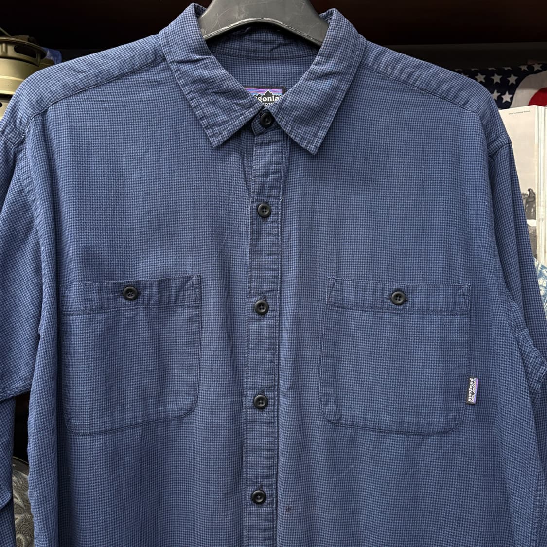 00s 파타고니아 오가닉코튼 파인 하운즈투스 체크 워크셔츠 N193 상품이미지3