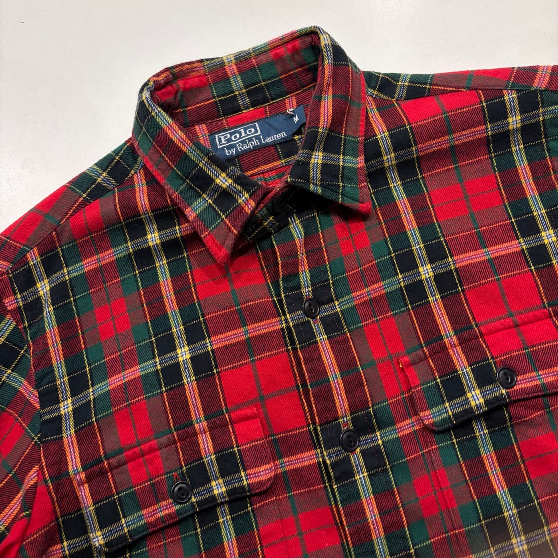[M] 폴로 랄프로렌 투포켓 레드 체크 셔츠 D26 상품이미지3