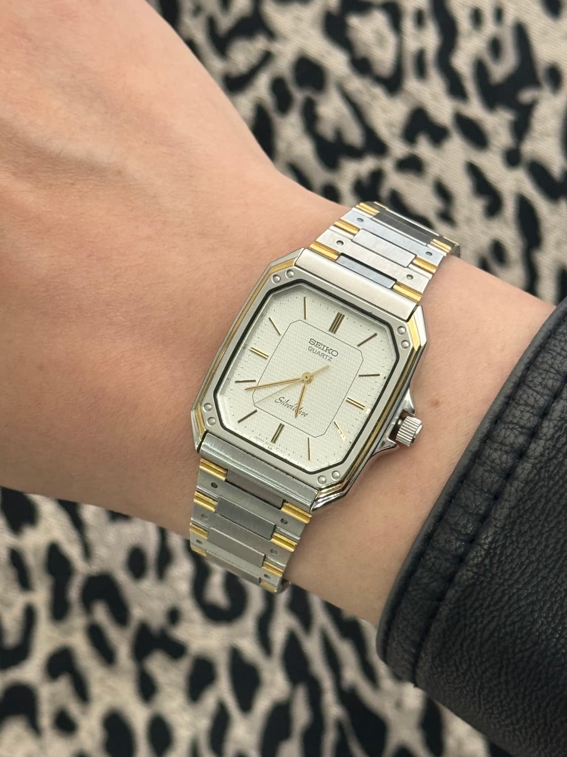 80s 빈티지 세이코 실버웨이브 탱크 쿼츠 상품이미지10