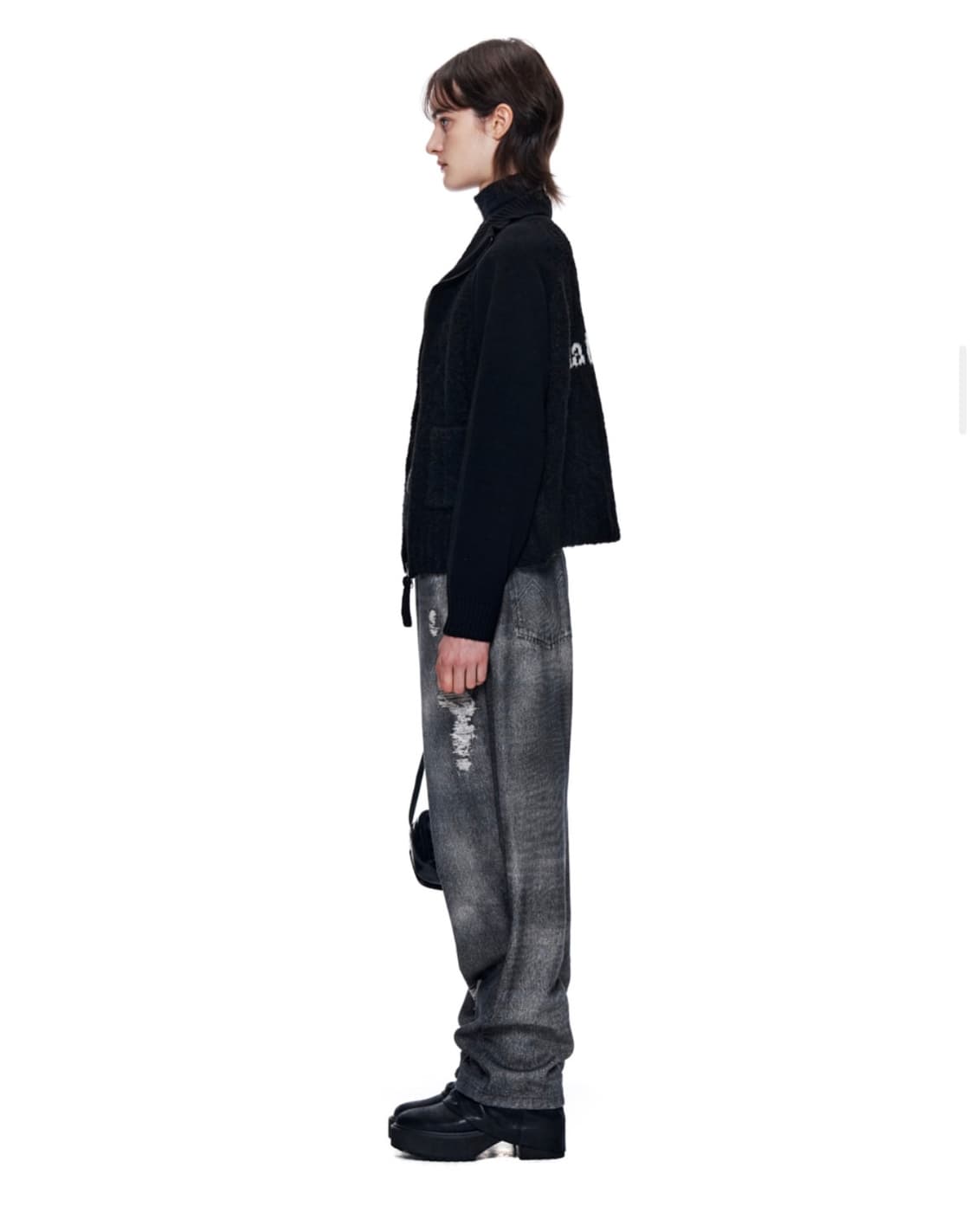 마뗑킴 VINTAGE GRAPHIC PRINTED DENIM PANTS 상품이미지4