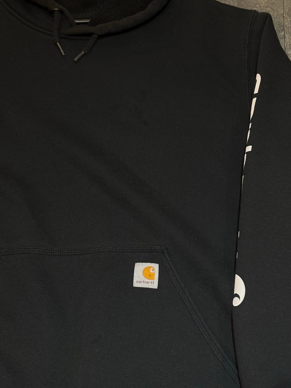 칼하트 오리지널핏 후드티 블랙 상품이미지4