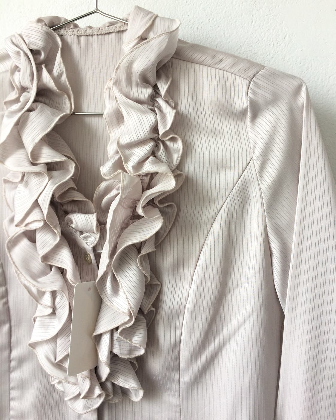 Ruffle stripe pattern shirt 상품이미지5