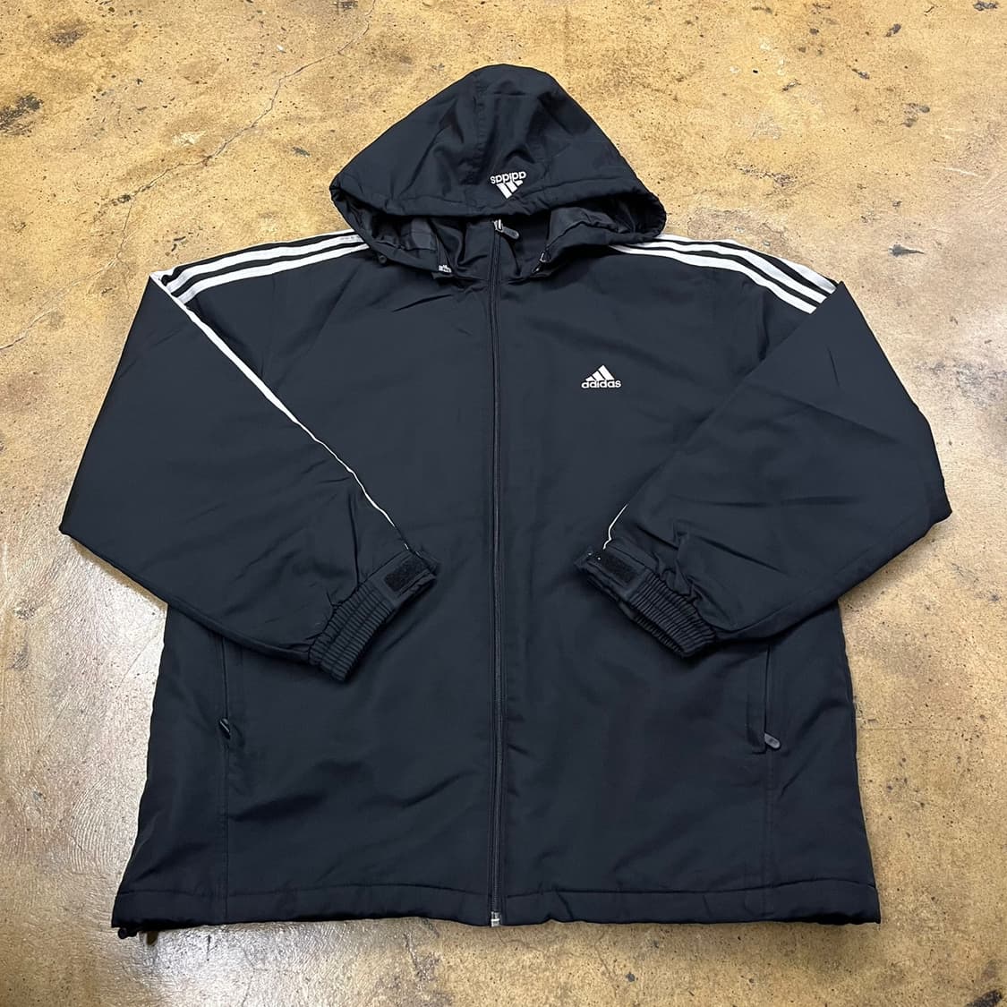 [정품/100] 아디다스 바람막이 패딩 점퍼 블랙 b16 상품이미지2