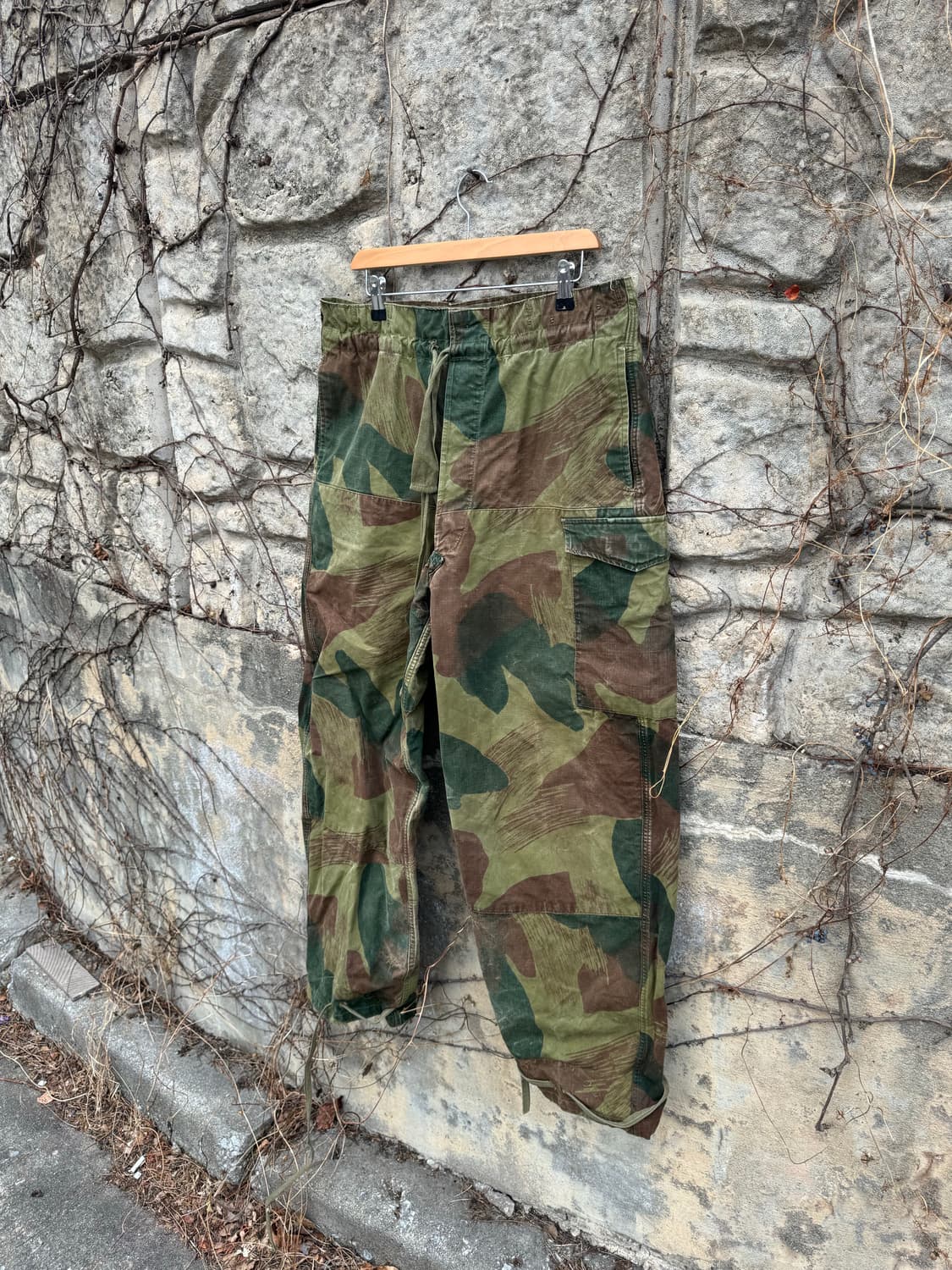 50s 벨기에군 브러쉬스트로크 카모 팬츠 상품이미지3