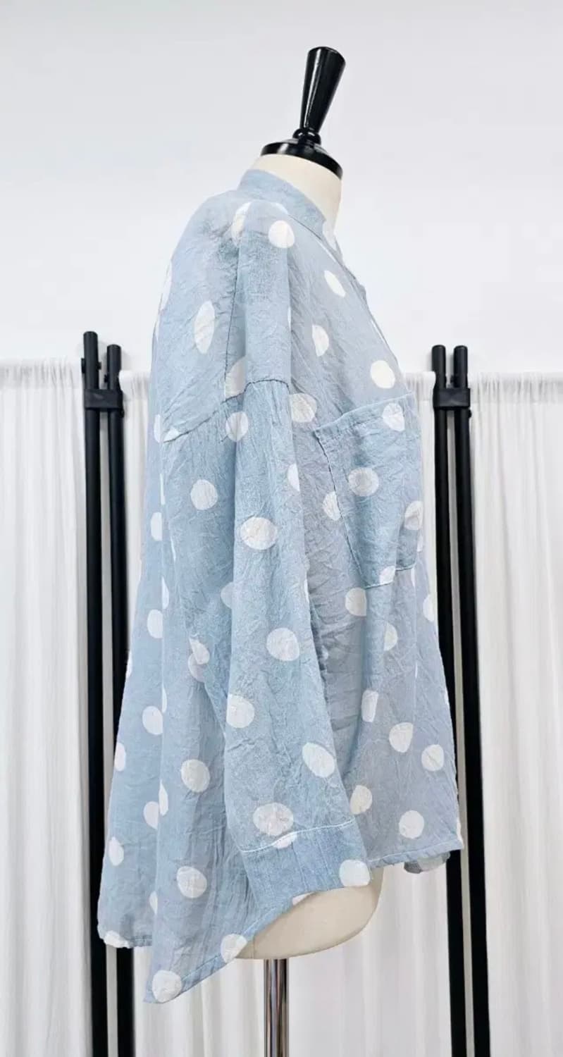 도쿄 땡땡이 도트 셔츠👔 너드 모리 지구샵 st 일본 빈티지 대장템 상품이미지2