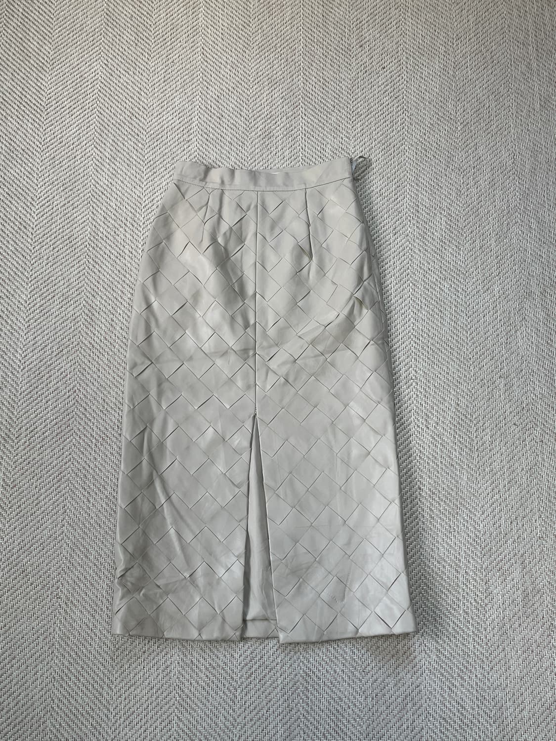 르셸블루 인트레치오 스트럭처 레더 스커트 J03495 상품이미지1