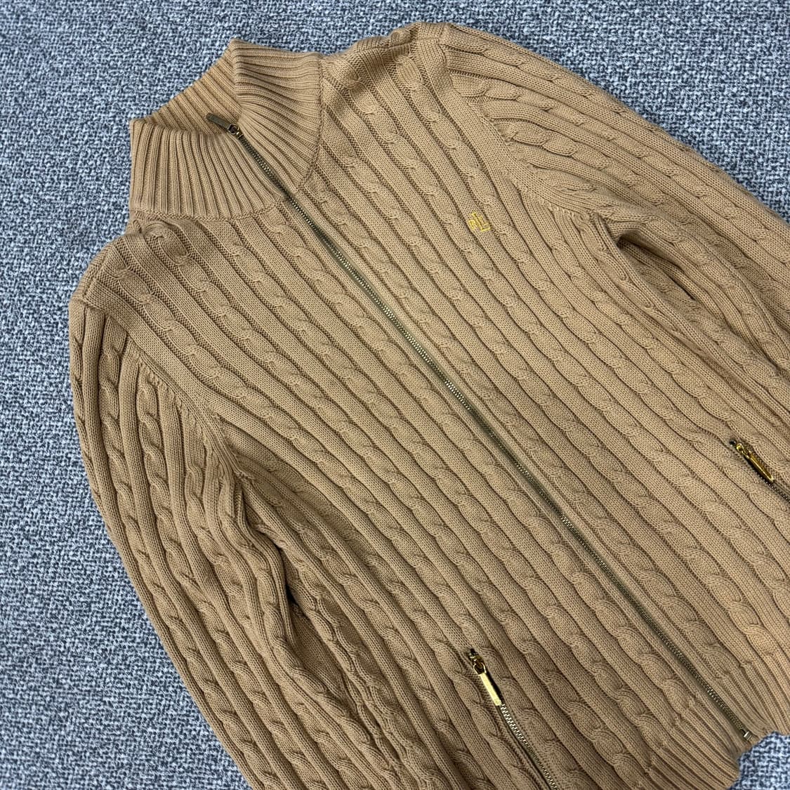 로렌 랄프로렌 케이블 니트 집업 상품이미지2